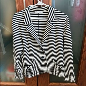 Ricki's Navy and Cream Striped Blazer